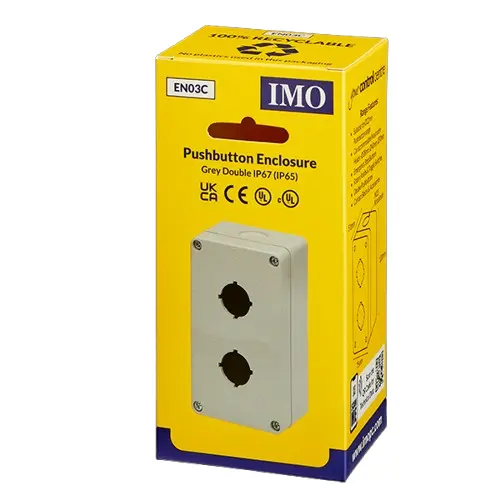 EN03C is a double pushbutton enclosure.