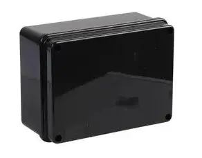 IP56 Black Thermoplastic Junction Box Enclosure - 150x110x70mm