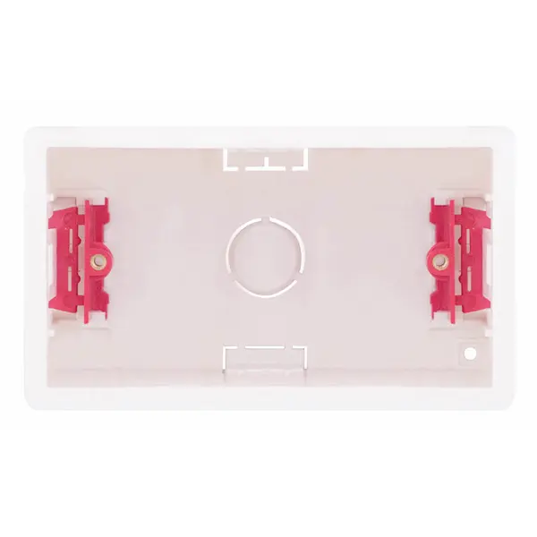 Selectric Square Edged 2 Gang Dry Lining Box – 35mm Deep – Flush Mount
