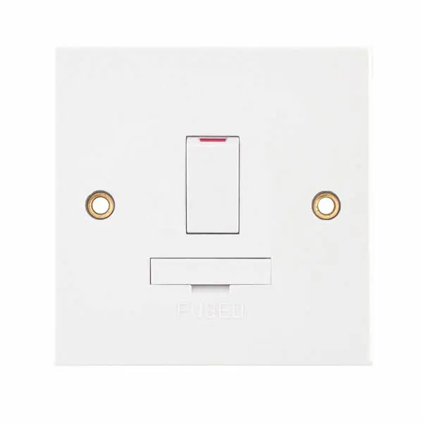 Selectric Square Edged 13 Amp Fused Connection Unit DP – Switched