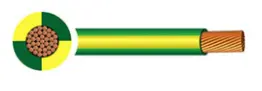 Tri-rated Cable Single Core 6.00mm² Green &amp; Yellow PVC (Cut Length Sold By The Metre)  