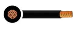 Tri-rated Cable Single Core 1.50mm² Black PVC (Cut Length Sold By The Metre)  