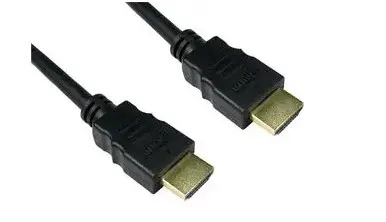 High Speed 4K UHD HDMI Lead with Ethernet, Male to Male, Gold Plated Contacts, 5m Black