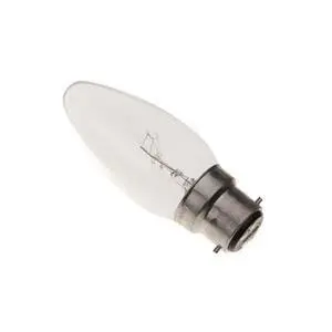 240v 25w Ba22d 35mm Clear Candle