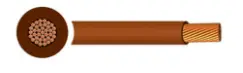 Tri-rated Cable Single Core 6.00mm² Brown PVC (Cut Length Sold By The Metre)  