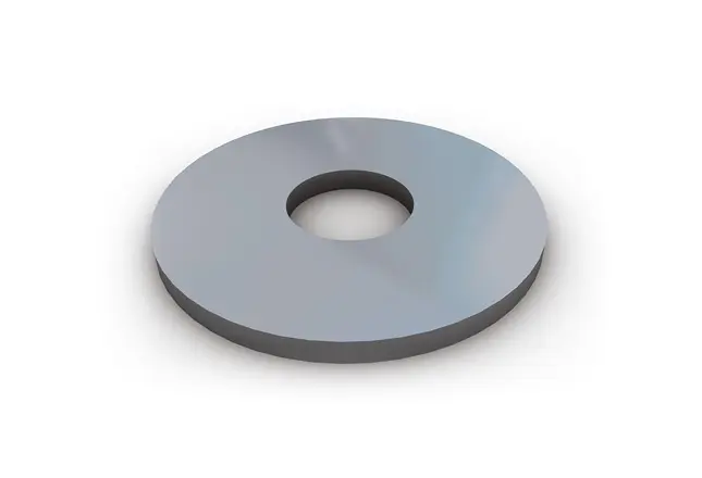 M6 x 25mm (Dia) Steel Bright Zinc Plated Penny / Repair / Mudguard Washer 